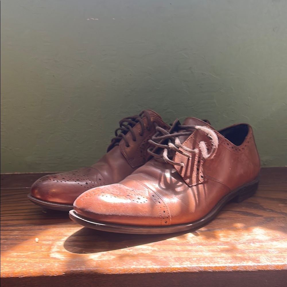 Stacy Adams Brown Leather Oxfords